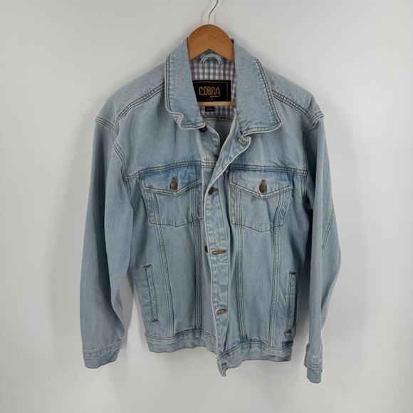 Vintage Cobra Light Wash Denim Jacket 100% Cotton Women’s Small - Picture 6 of 6
